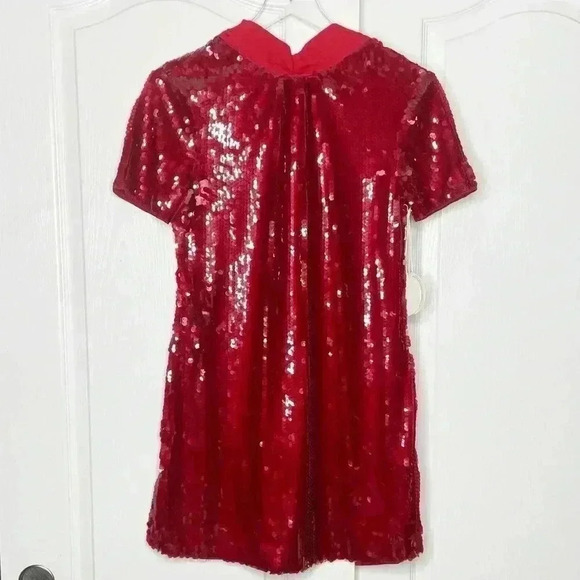 NWT STAUD Mini Ilana‎ Dress Poinsettia Sequins Size XS - Picture 5 of 13